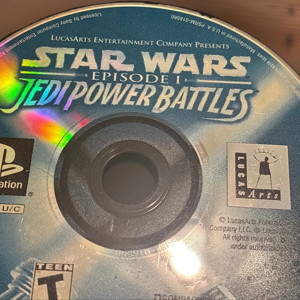 Star Wars Episode I Jedi Power Battles PS1 PlayStation 1 Disc Only Untested